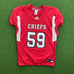 Adidas Chiefs #59 Techfit Hyped Red Football Jersey Sz XL
